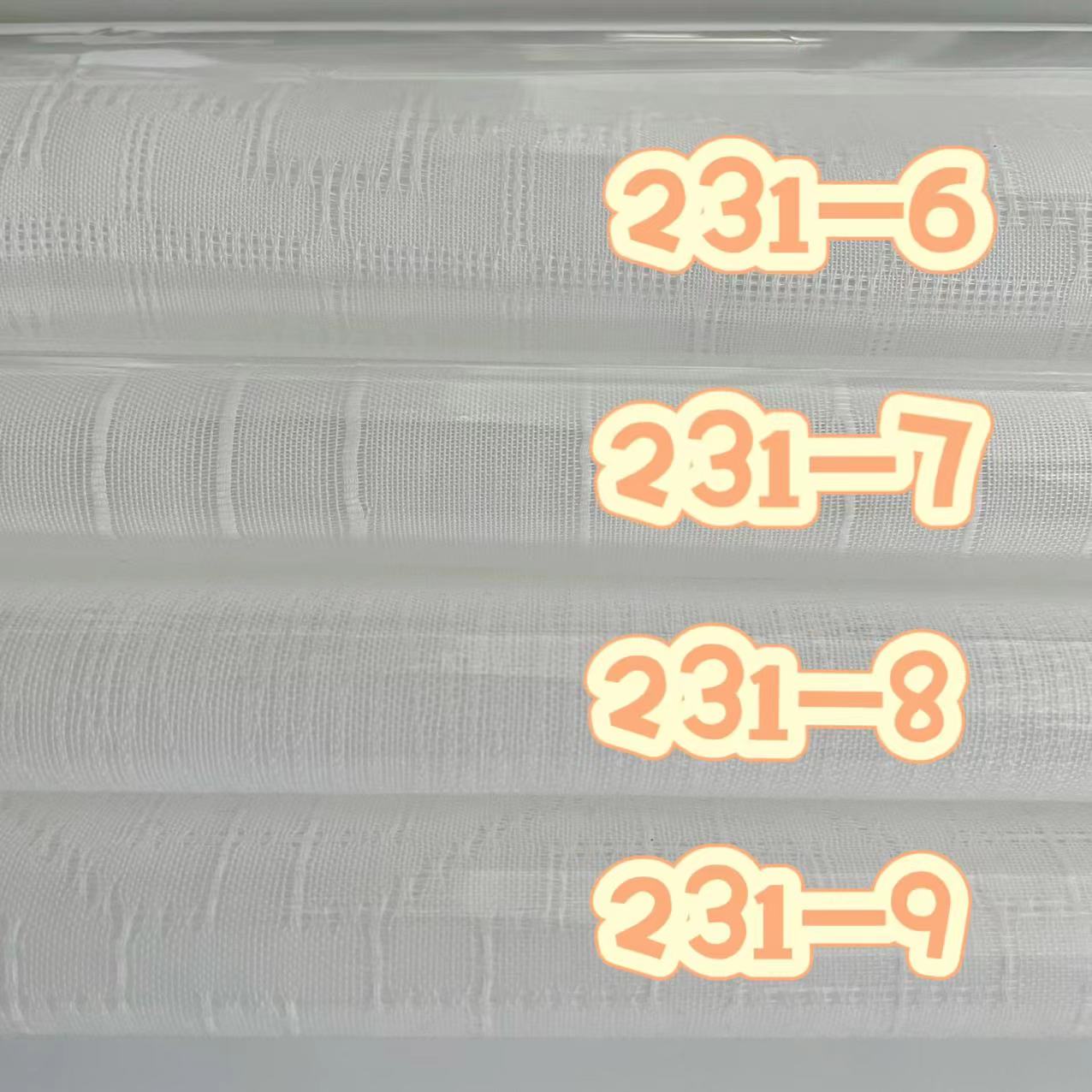 Semi Transparent Chiffon Linen Look Sheer Curtain Fabric CH-KY0021