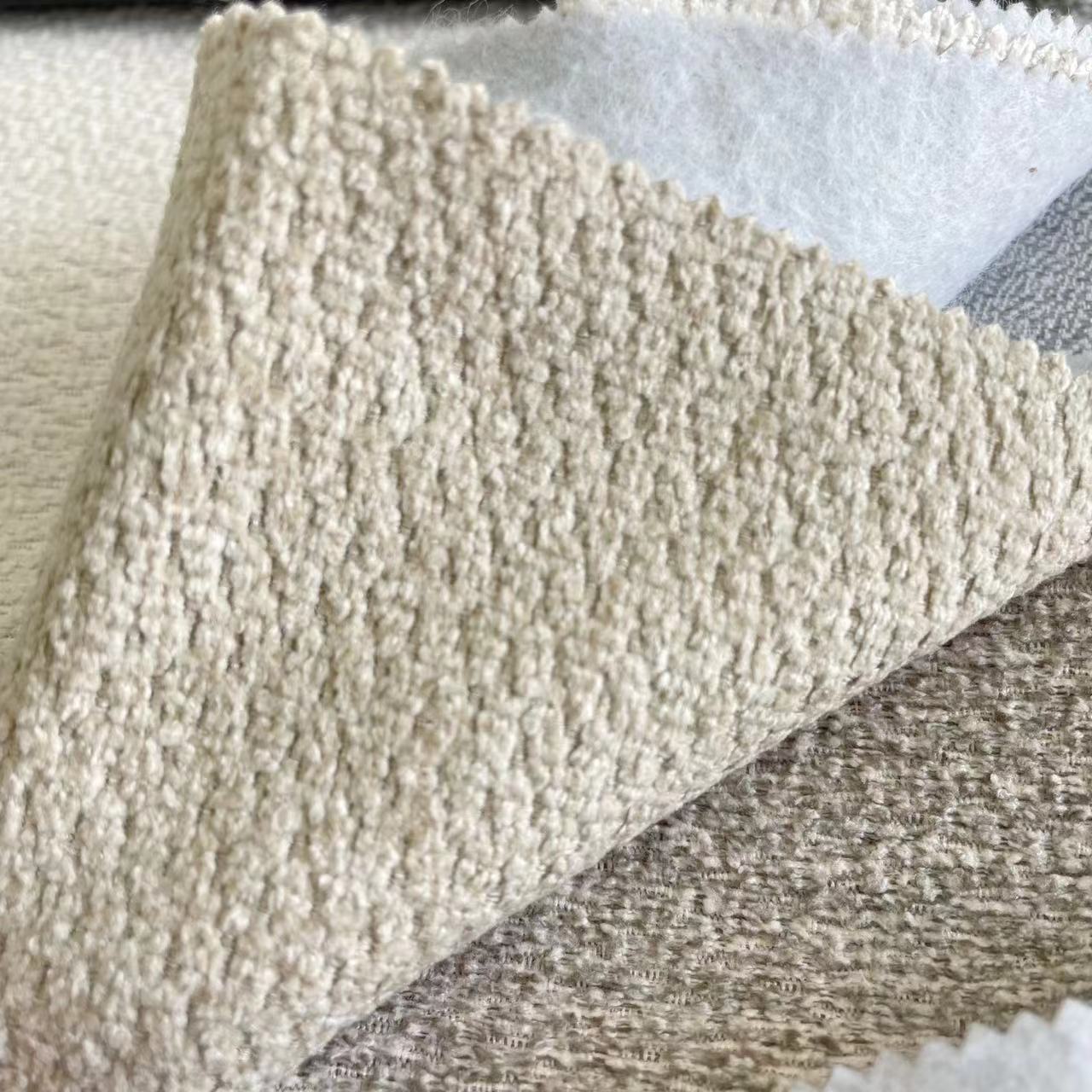 Luxury New Design Textured Linen Furniture Upholstery Fabric Soft Hand Feeling Home Textile Fabric R78