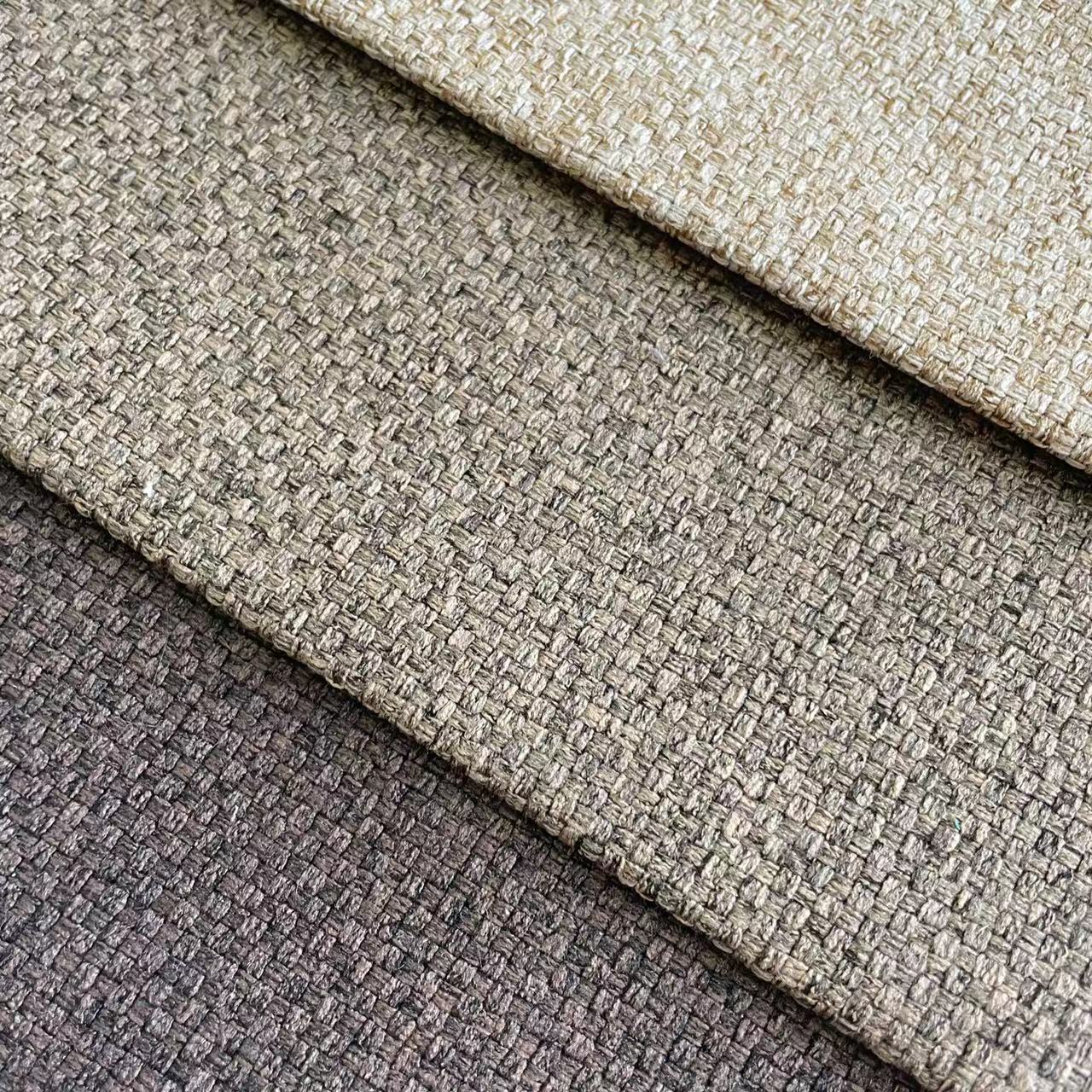 Rich Soft Basket Textured Linen Design Upholstery Fabric Living Room Furniture Cover Fabric H94