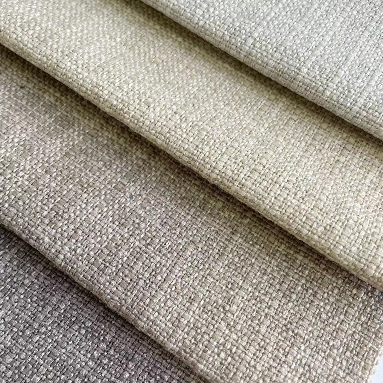 Hot Sale Textured Linen 100% Poly Upholstery Fabric Furniture Sofa Protecting Cover H159