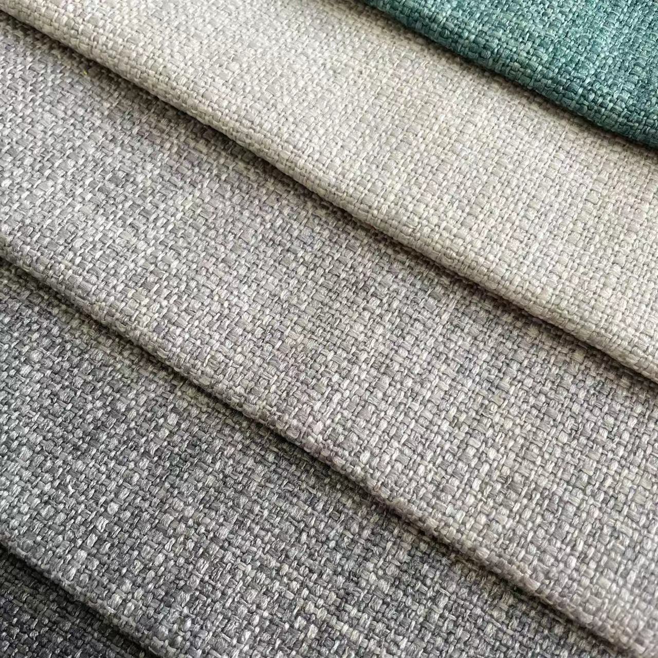 Hot Sale Textured Linen 100% Poly Upholstery Fabric Furniture Sofa Protecting Cover H159