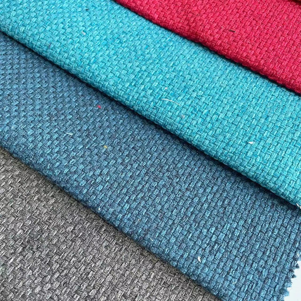 New Arrival Textured Linen Upholstery Fabric Furniture Sofa Covering H60