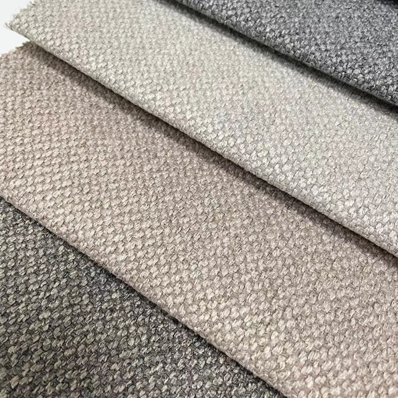 Hot Selling Linen Style Design Heavy Weight Furniture Fabric For Upholstery Sofa 100% Polyester Fabric H110