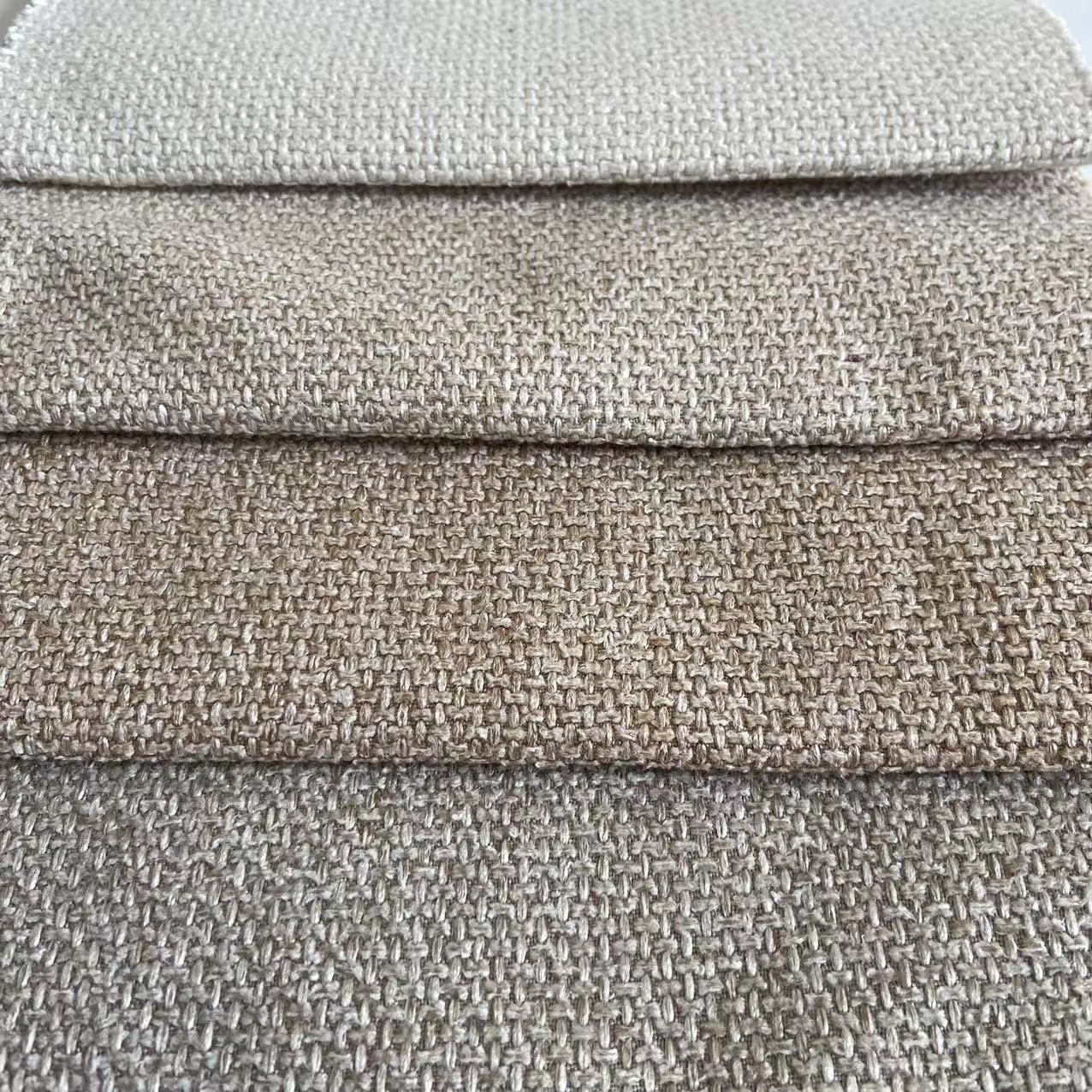 Home Textile 100% Polyester Linen Sofa Fabrics Upholstery Linen Fabric R96-270PM