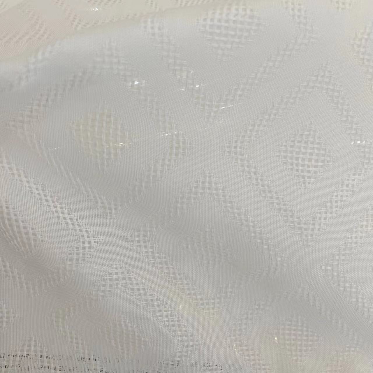 Soft Poly Linen Voile Fabric Chiffon Sheer Curtain Fabric CH-KY0020